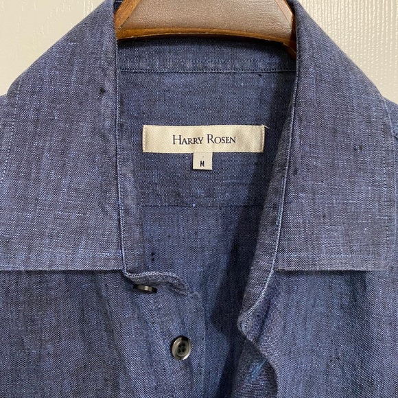 Harry Rosen Linen Polo Size-M - Picture 2 of 4